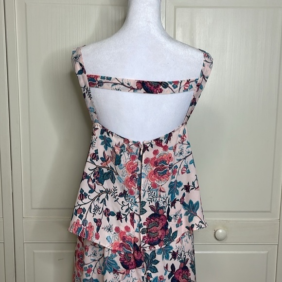 Boutique Women’s High-Low Multicolor Floral Maxi Dress Size 0X - Picture 7 of 11